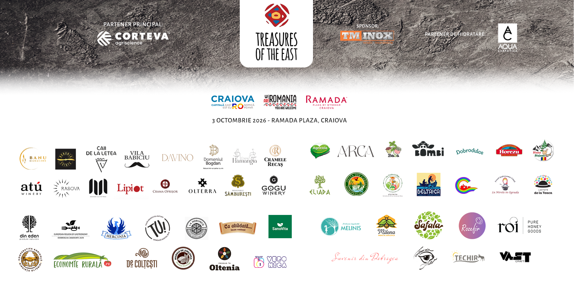 Logourile expozanților prezenți la Treasures of the East 2026