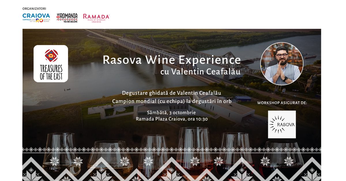 Afișul evenimentului Rasova Wine Experience — degustare ghidată cu Valentin Ceafalău